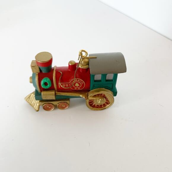 Christmas Ornaments Trains Mixed Lot of 6 Kurt Adler Hallmark National Rennoc - Picture 3 of 7